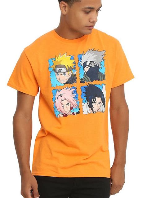 Naruto Shippuden Group T Shirt Naruto T Shirt Shirts Orange Shirt