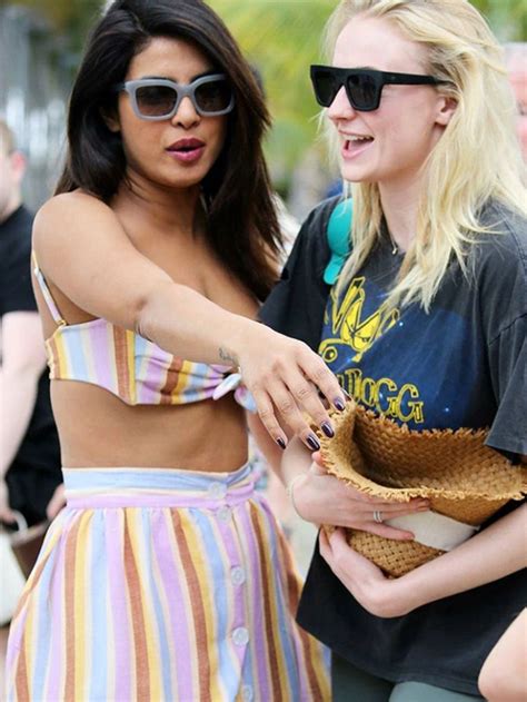 Priyanka Chopra And Sophie Turner In Miami 2