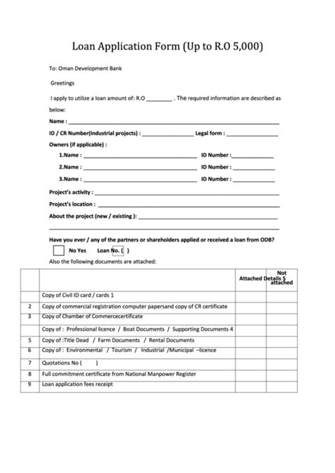 Fillable Loan Application Form Printable Pdf Download