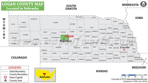 Logan County Map Nebraska