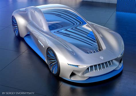 Futuristic Maserati Genesi Autonomous Car Concept With Vr