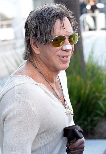 More Time Under The Knife For Mickey Rourke Sports Bandaged Nose In 8