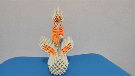 3d origami yavru tavus kuşu YouTube