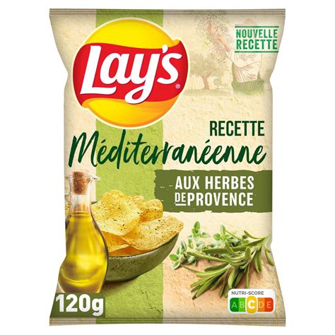 Lays Chips Recette Méditerranéenne Aux Herbes De Provence 120g Pas