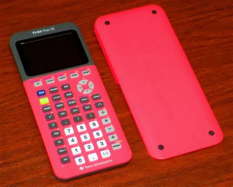 Texas Instruments Ti 84 Plus Ce Graphing Electronic Pocket Calculator Coral Case Made In The