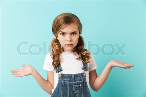 Image Of Pretty Confused Displeased Stock Image Colourbox