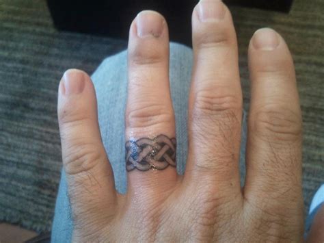 For The Man Tattoo Wedding Rings Ring Finger Tattoos Ring Tattoos