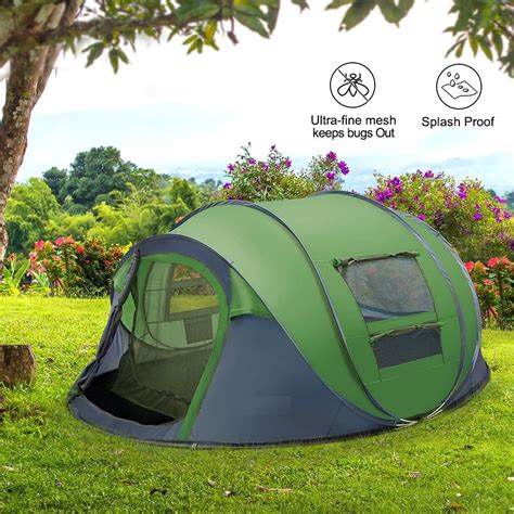 けできる 送料無料pop Up Tent Pop Up Tents For Camping 4 Person Waterproof Tent