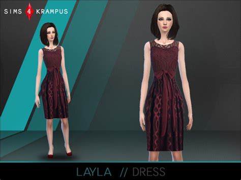 Layla Dress At Sims 4 Krampus Sims 4 Updates Vrogue