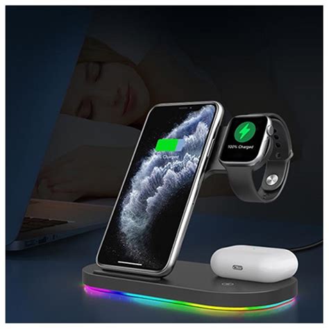 3 In 1 Wireless Charging Stand For Apple Iphone Iwatch And Airpods