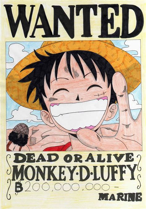 Wallpaper Luffy Wanted Luffy Wanted Poster Hd Wallpaper Osakayuku
