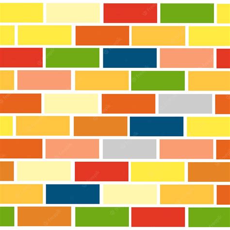 Premium Vector Colorful Brick Wall Vector Background And Wallpaper