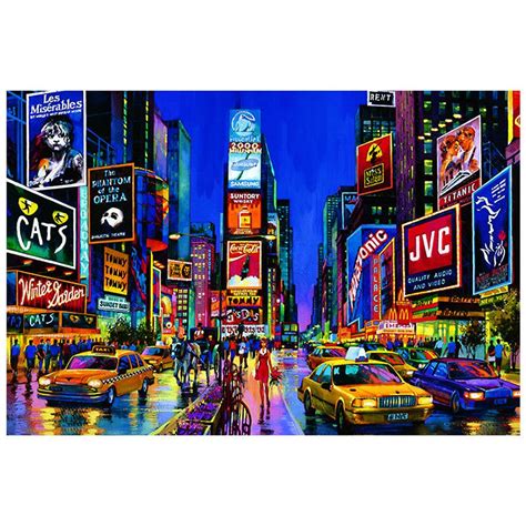 New York Times Square Wallpaper Decoration Painting Photo Color
