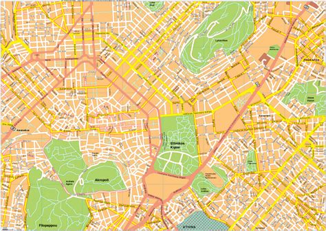 Athens Vector Eps Map Vector World Maps