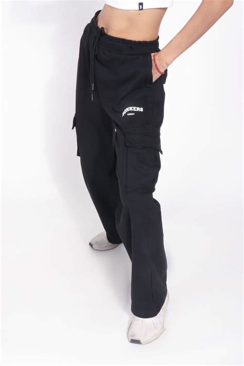 Black Utility Straight Fit Pant Bonkers Corner