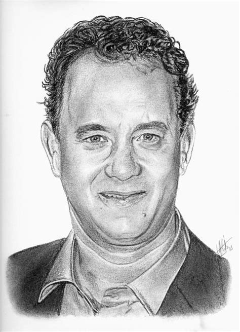 Stars Portraits Portrait Of Tom Hanks By Aritz In 2023 Portrait