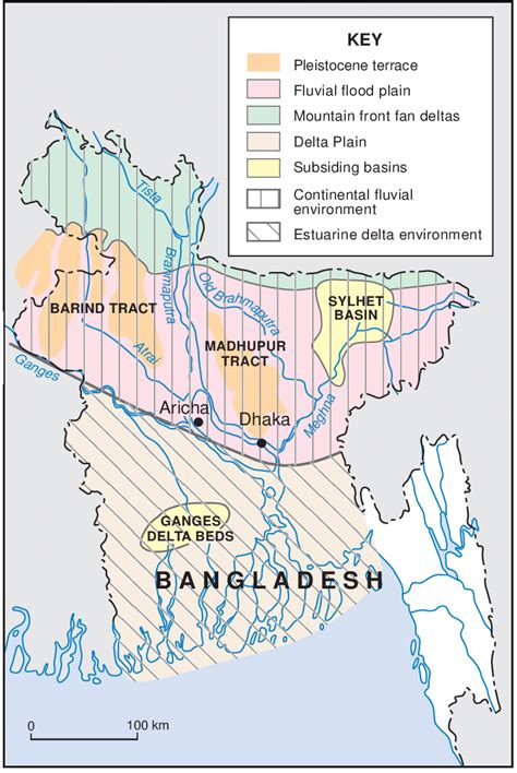 1 Brahmaputragangesmeghna Delta System Environments Of Sediment