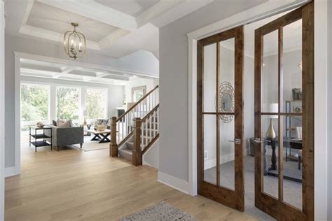 Wood French Door Leading To Office Space French Doors Interior Wood