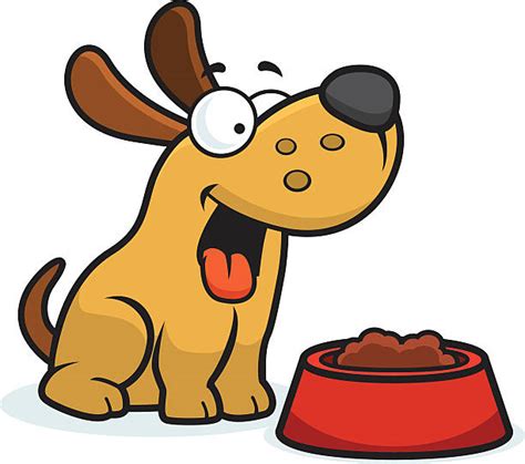 Royalty Free Dog Eating Clip Art Vector Images