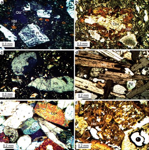 Microphotographs Of Volcanic Products In Nqvf A Eutaxitic Texture And