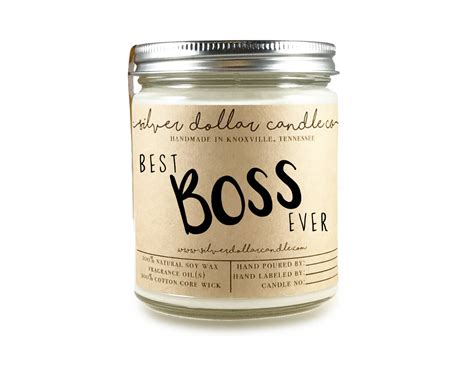 While we can't answer that question for you, we can show you the 34 best gifts for every type of boss out there, whether your boss is a male or female. Boss Candle Gift Gift for Boss Best Boss Ever boss gift | Etsy