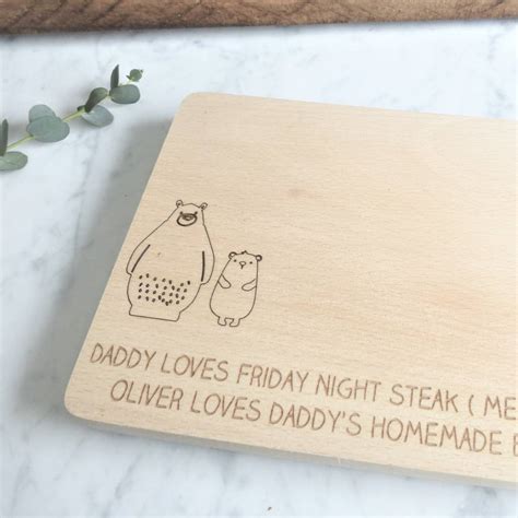 Ts For Him Daddy And Me Personalised Serving Board By Edgeinspired