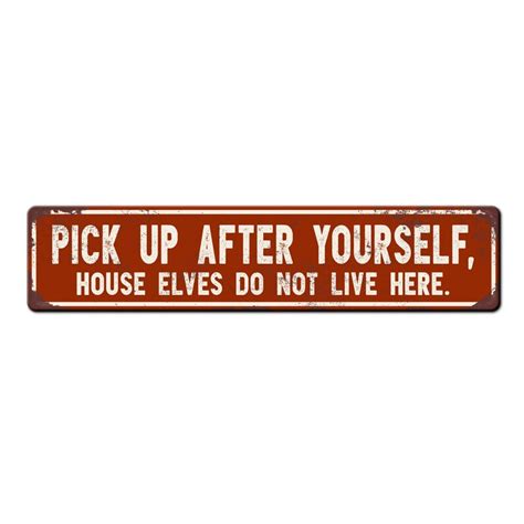 Funny House Cleaning Sign Please Pick Up After Yourself Etsy Schweiz