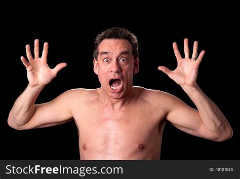Screaming Shirtless Man On Black Free Stock Images Photos Stockfreeimages Com