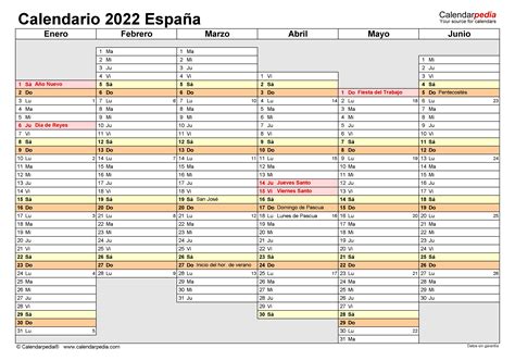 Calendario 2022 Para Imprimir En Excel Zona De Informacion Images