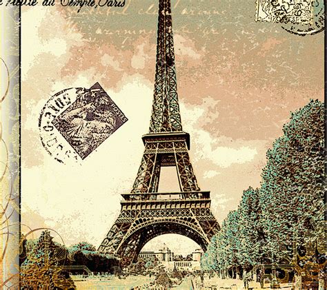 46 Vintage Paris Wallpaper Wallpapersafari