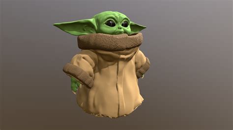 Baby Yoda Download Free 3d Model By Morganicism Ac9f31d Sketchfab