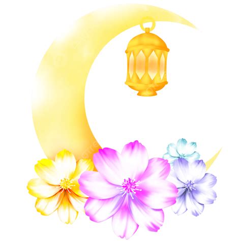 Crescent Of Ramadan Png Image Watercolor Of Ramadan Lantern Hanging On