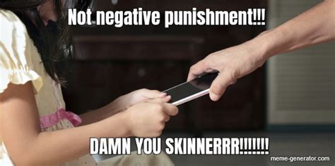 Not Negative Punishment Damn You Skinnerrr Meme Generator