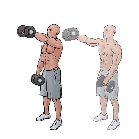 How To Perform Dumbbell One Arm Front Raise Focused On Fit