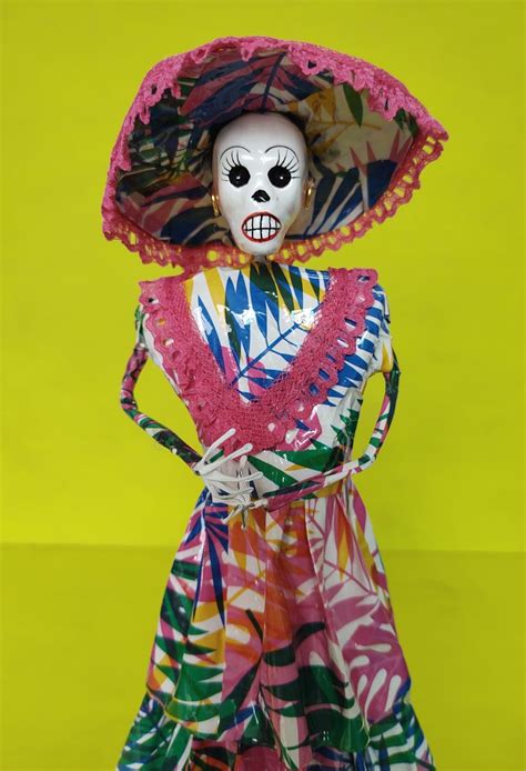 Catrina Doll Handmade Mexican Day Of The Dead Etsy