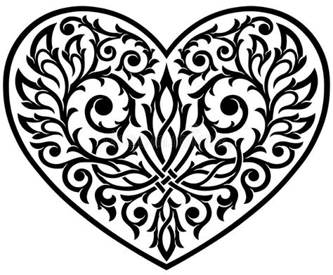 Stylized Gothic Heart Stock Illustrations 141 Stylized Gothic Heart