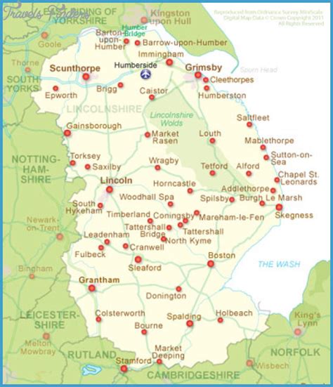 Lincoln Map Tourist Attractions Travelsfinderscom