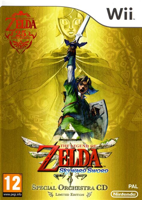 The Legend Of Zelda Skyward Sword 2011 Wii Box Cover