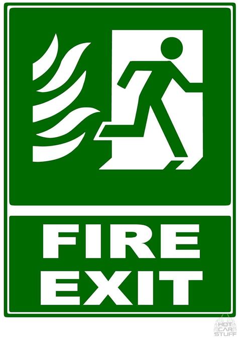 Fire Exit Symbole And Flèche Droite Signal De Sécurité Panneaux Et Feux