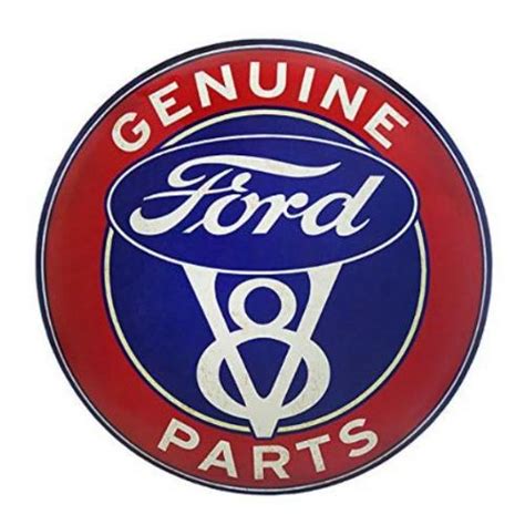 Ford Red White And Blue V8 Genuine Parts Sign The Ranger Station