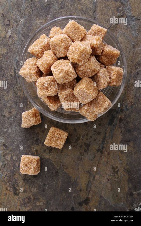 Rustic Sugar Lumps Stock Photo Alamy