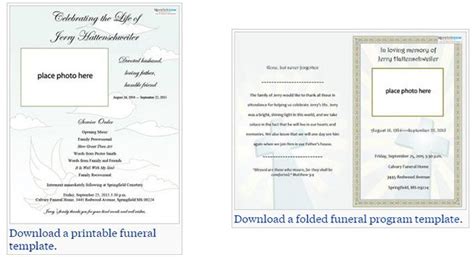 Download 40 Template Microsoft Word Editable Free Blank Funeral