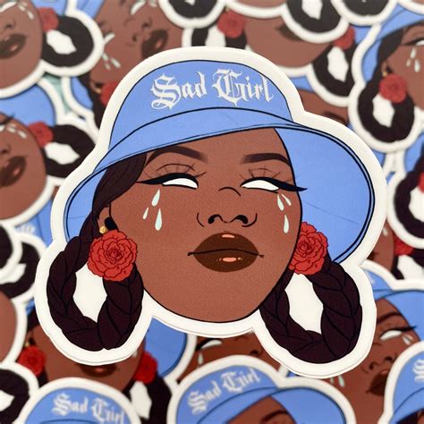 Sad Girl Sticker Grow Mija