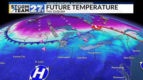 A Cold Arctic Blast With Frigid Temperatures From The Great Lakes To