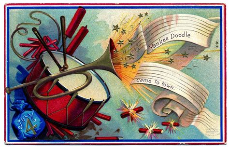 Vintage Patriotic Clip Art July 4th The Graphics Fairy