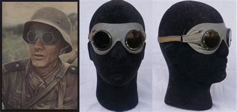 rare original wwii german goggles driving motorcycle aviator pilot sniper ss ebay