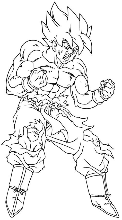 Desenhos De Goku Para Colorir Pop Lembrancinhas