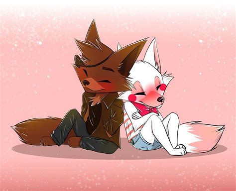 Cute Love By CristalWolf Foxy And Mangle Anime Fnaf Fnaf Drawings
