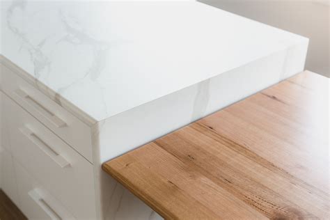 The Bench Top Is Polytec Laminate In Calacutta Doro And Provides A