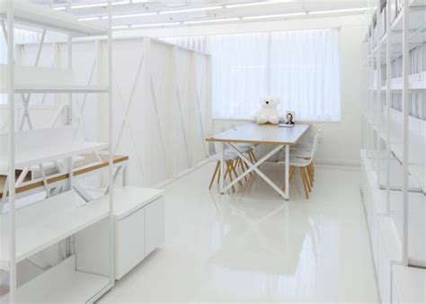 White Interior Design Office In Seoul